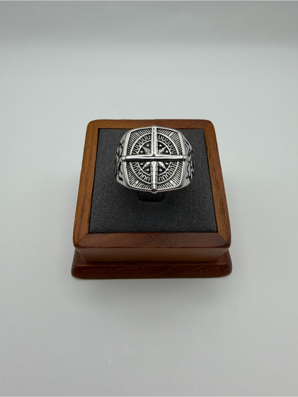 Gothic Cross Signet Ring
